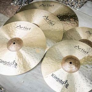 2026 Kingdo Classic Raw Bell Series B20 Juego de Platillos Artísticos Profesionales Chinos Hechos a Mano de Bronce de Alta Calidad de 5 Piezas 14"-20" para Batería - Product Image 1