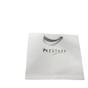 Bolsa de Compras Ecológica de Papel Color Marfil, Bolsa de Embalaje de Lujo con Impresión Personalizada, Suministro al por Mayor de Fábrica en Vietnam - Product Image 3