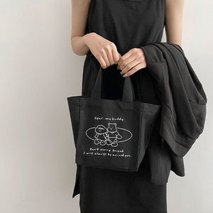 Korean Style Insulated <b>Lunch</b> <b>Bag</b> Large Capacity <b>Tote</b> for Students and Office Workers - Product Image 1