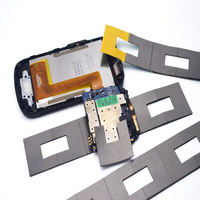 Feuille de ferrite flexible à absorption d'ondes EMI à haute température pour étiquette RFID, isolation EMI, absorbeur d'ondes, feuille magnétique