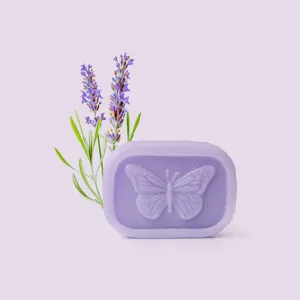สบู่ลาเวนเดอร์บัตเตอร์ฟลาย ผสมน้ำมันลาเวนเดอร์อังกฤษและกลีเซอรีนจากพืช - Product Image 3