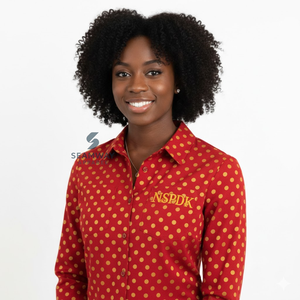 Camisa Formal con Botones NSPDK para Mujer, Camisa Clásica con Cuello y Botones Delanteros, Camisa Tejida de Manga Larga con Botones - Product Image 4