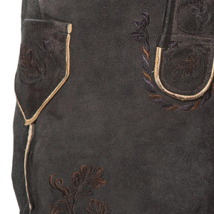 Ropa de calle de secado rápido para hombre, pantalones cortos de cuero bordados ecológicos, ropa y accesorios de patrón sólido - Product Image 3