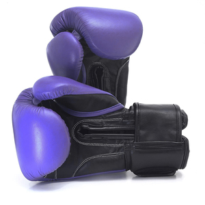 Guantes de boxeo de protección UV transpirables profesionales Cuero de PU y cuero artificial Tamaños de 8oz-16oz para deportes de Muay Thai - Product Image 6