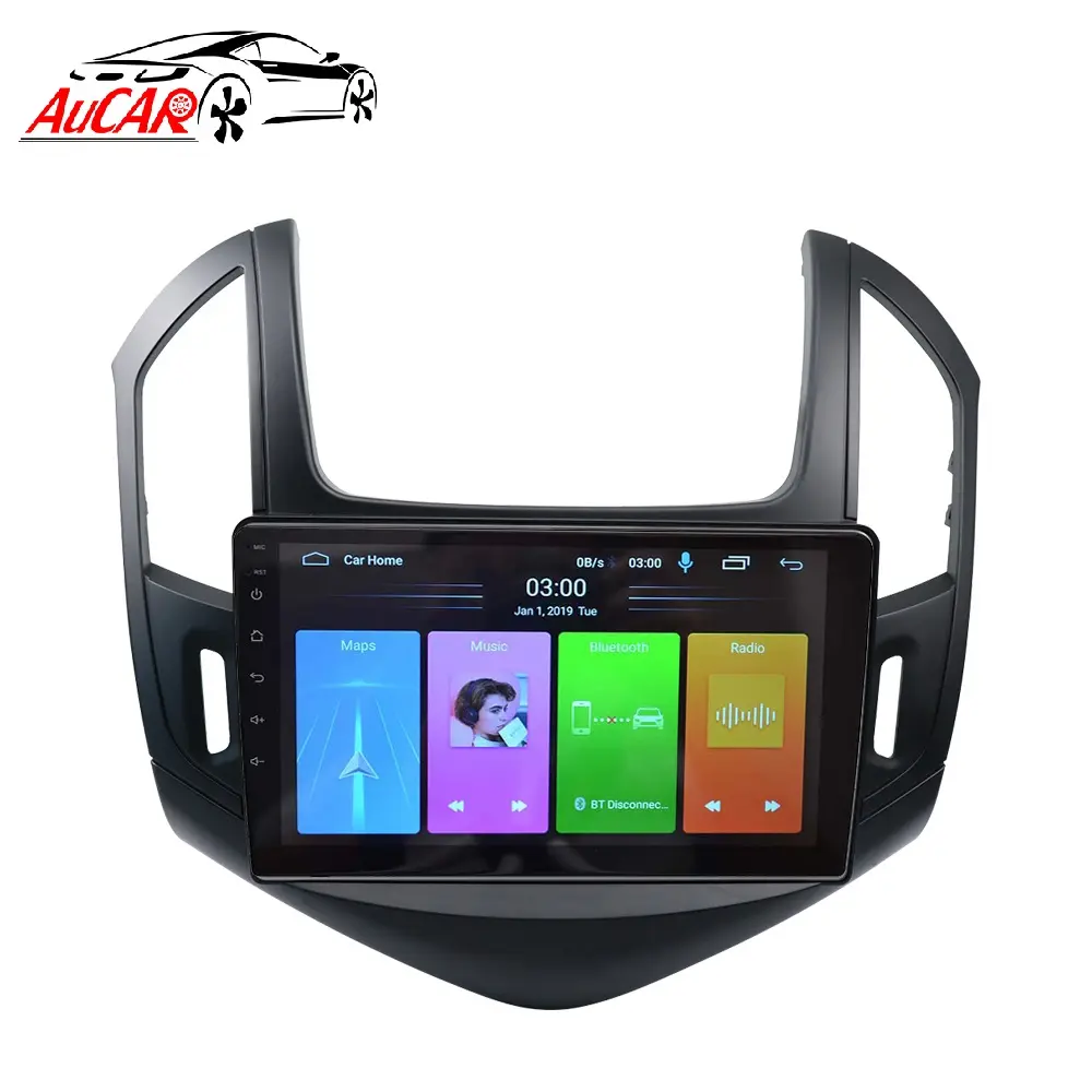 Aucar 9 "Android 10 auto Radio Multimedia reproductor de DVD estéreo del coche de navegación GPS de la unidad para Chevrolet Cruze J300 J308 2012-2015