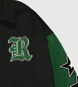 Varsity vestes hommes femmes laine corps en cuir manches rétro style letterman veste streetwear décontracté mode 2025 - Product Image 4