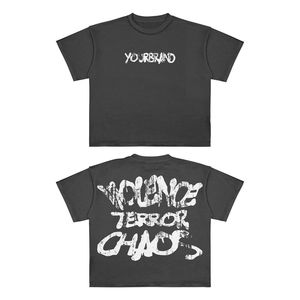 New In-Demand Unisex 220 Gsm Cotton T-Shirt Custom Logo Screen <b>Printed</b> Streetwear Style 100% Cotton <b>Material</b> Available Stock - Product Image 2