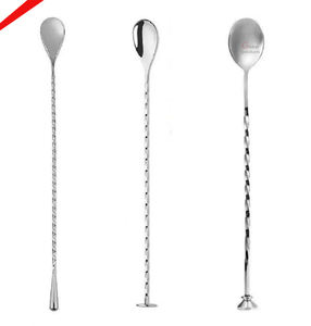 Mango trenzado con acabado plateado brillante de diseño increíble para fiesta en Bar - Product Image 1