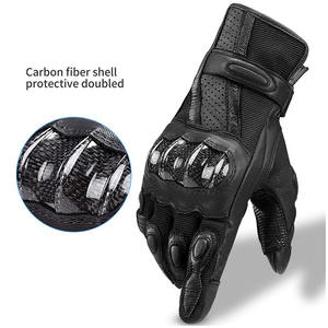Guantes de mano para hombres, guantes de moto para exteriores, antideslizantes, anticolisión, para hombres, guantes para montar en moto de carreras con dedos largos - Product Image 3