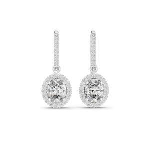 Boucles d'oreilles en diamant de laboratoire 1,29 CT pour femmes, clarté VVS-VS EF, or 18 carats, 14 carats, 10 carats et argent 925, or rose, or jaune, or blanc - Product Image 1
