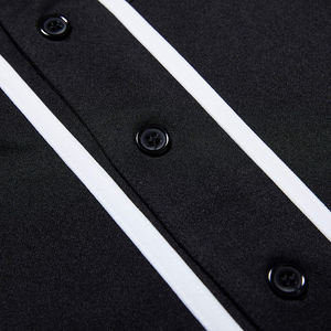 Maillot de baseball de haute qualité, tissu en polyester respirant de qualité supérieure, manches courtes, boutonné, vêtements d'équipe sportive, maillot pour hommes - Product Image 6