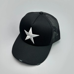 Bloc de couleur cassé brodé étoile à cinq branches chapeaux de Baseball nouveau unisexe parasol rue polyvalent Hardtop mode casquettes de camionneur - Product Image 3