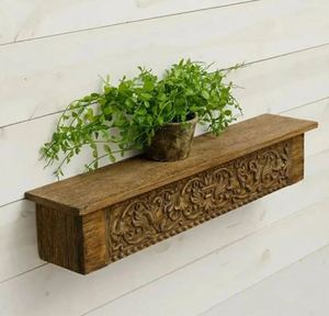 Minimalist wooden <b>shelf</b> <b>wall</b> <b>mounted</b> storage <b>shelves</b> for home hotels living room kitchen bathroom home decor accessories 2024 - Product Image 6