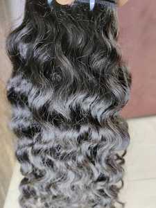 Extensiones de Cabello Humano Remy Virgen Indio de Alta Calidad, Trama Doble, Textura Lisa y Ondulada Natural, Longitud de 8''-30'', Todos los Colores - Product Image 5