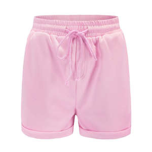 Shorts d'été en coton/polyester pour femmes, taille mi-haute, en toile tricotée, personnalisables avec logo et motif, séchage rapide, respirants, haute qualité, vente en gros - Product Image 5