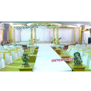 Fabricants de Mandaps pour Cérémonies Indiennes, Mandaps Ronds en Fibre Faits à la Main, Très Demandés pour Mariages Hindous, Vente et Exportation, Décorations pour Grands Événements aux États-Unis - Product Image 1