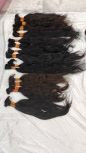 Fabricant de cheveux indiens non traités à donneur unique Cheveux humains naturels non chimiques Cheveux crus en vrac de temple pur - Product Image 6