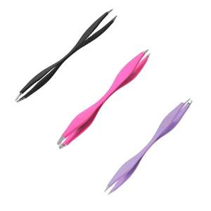 Pinzas y Recortador de Cejas de Acero Inoxidable de Doble Cara con Punta Inclinada, Duraderas y Ergonómicas, MOQ 10 Piezas para el Cuidado de la Belleza Diario - Product Image 3