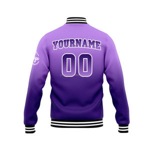 MCACVJ-123 de veste universitaire personnalisée pour marque d'entreprise col montant avec logo brodé sur le devant pour vêtements d'équipe promotionnels - Product Image 3