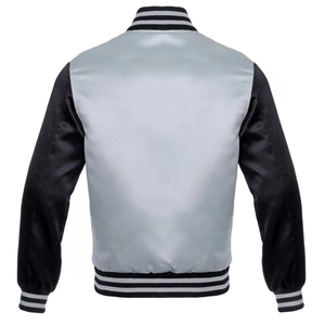 New Letterman Autumn Varsity Jacket for Men Custom Wool/Polyester Woven <b>Stand</b> Collar Front Logo Breathable Windproof Cropped - Product Image 4