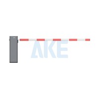 Barrière pliante AKE 4m en alliage d'aluminium avec bras lumineux RS485 et moteur sans balais – Solution pour garage souterrain, péage autoroutier et parking