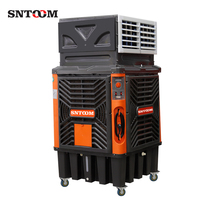 Enfriador de aire móvil por evaporación Ventilador evaporativo refrigerado por agua grande