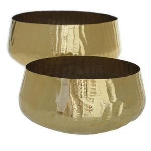 Nouveau bol de service doré poli et fabriqué à la main avec une forme et une taille personnalisées en métal à un coût très élevé - Product Image 1