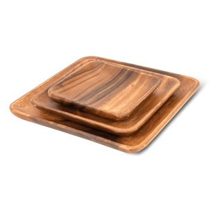 Meilleure vente assiette à gâteau en bois de luxe tailles personnalisées plats de service en bois à prix compétitif - Product Image 2