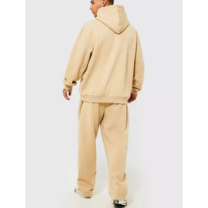 Pantalon de survêtement baggy et sweat à capuche pour hommes, 100% coton, jogger avec logo à capuche sur le col à vendre - Product Image 3