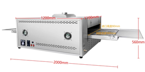Competitive Price Hot air Industrial Benchtop Electric 32inch 32 Inches <strong>Pizza</strong> <strong>Gas</strong> Transfer Convection <strong>Conveyor</strong> <strong>Oven</strong> 400 Degrees - Product Image 3