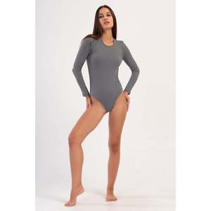Vienetta Comfort <b>Women's</b> <b>Long</b> Calf Ankle <b>Socks</b> with Citclit Design-Fume - Product Image 1
