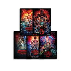 Ensemble de 5 affiches murales de style moderne Stranger Things Saison 5, comprenant 5 affiches des 5 saisons - Product Image 3