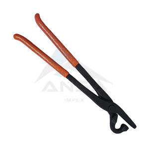Clincher de uñas de pezuña con recubrimiento de polvo negro, herramienta de herrador de alta resistencia para herrar caballos, suministros de cuidado de pezuña veterinaria de acero duradero - Product Image 3