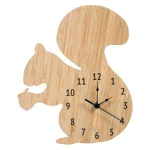 Wooden Frame Wall <b>Clock</b> for Living Room Decor Non-Ticking Quartz <b>Clock</b> with Raised Numbers and Battery Operated - Product Image 5