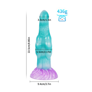 Plug anal en silicone liquide avec grande ventouse, dildo réaliste pour femmes - Product Image 5