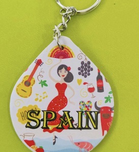 DAFNI BIG PAZAR Printed Artificial Leather <b>Keyring</b> in Various Shapes and Images Model Number 51 - Product Image 3