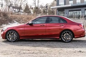 2020 Mercedes-AMG ซีดาน C43เพรียวบาง & เทอร์โบไฮบริดทรงพลังพร้อมเบาะหนัง AWD R16ยางสีดำภายในพวงมาลัยซ้าย - Product Image 6