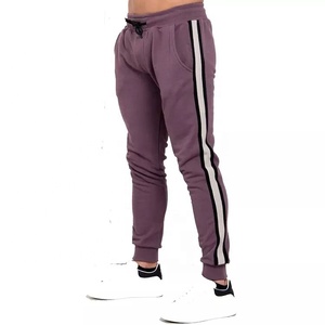 OEM Custom 100% Cotton Sweat Pants for Men Elastic Jogger Pant Lace Logo Pleat Decorations Soft Winter Gym Use <b>Low</b> MOQ Wholesale - Product Image 4