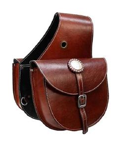 Meilleure vente de sac de selle de cheval en cuir véritable de haute qualité Western Trail Tooling Carving - Product Image 1