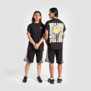 Savy Street Top 100% coton respirant noir streetwear - Product Image 1