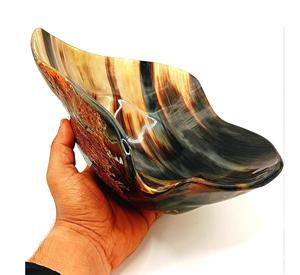 Cuerno de búfalo natural Rústico Moderno Oval Formas redondas Cuerno Plato de afeitar Hecho EN LA India - Product Image 2