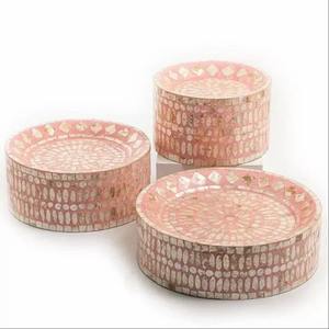 Base para Pastel de Concha de Capiz Hecha a Mano con Incrustaciones de Nácar, para Decoración de Ramadán y Eid, Venta al por Mayor de Fábrica - Product Image 5