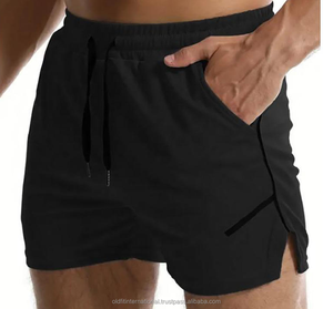 Short de sport décontracté en polyester à séchage rapide pour hommes OEM respirant tricoté imprimé cordon de serrage pour la pêche loisirs vacances bateau plage - Product Image 4
