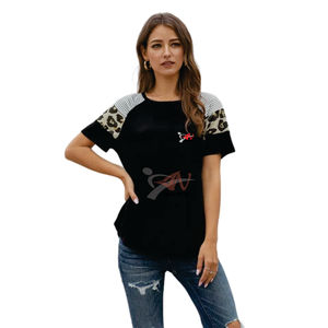 T-shirt de haute qualité avec impression personnalisée du logo pour femmes T-shirt Sumer en coton personnalisé flexible pour femmes - Product Image 3