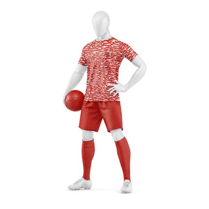 Ensembles de maillots de football personnalisés pour hommes, 100% polyester, écologiques, séchage rapide, impression de lettres sur le devant, noms d'équipe personnalisés, haute qualité - Product Image 2