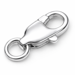 925 Sterling Silver Lobster Claw Clasp with <b>Ring</b> Jewelry Finding Tool & Equipment - Product Image 2