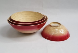 2023 Superventas para el hogar y la cocina Ensaladeras ecológicas naturales de alta calidad Cuenco de bambú Hecho en Vietnam - Product Image 4