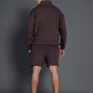 <b>Men's</b> Custom Logo Winter Gym Fitness Set-Lightweight Breathable Quick Dry Windproof Skinny Fit Tshirt <b>Shorts</b> Tracksuit - Product Image 4