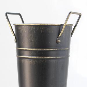 <span class=keywords><strong>Vaso</strong></span> per Fiori in Metallo Zincato con Manici |   Portafiori Rustico in Stile Fattoria in Zinco nei Colori Argento / <span class=keywords><strong>Bianco</strong></span> / Rame - Product Image 4