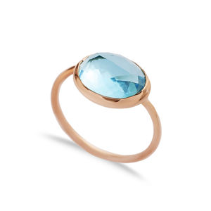 แหวนสเตอร์ลิงทำมือสำหรับ925หินควอทซ์สีทองตัวเรือนรูปไข่สีทองดีไซน์แบบตุรกี - Product Image 6